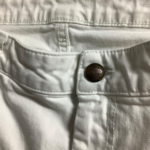 Burberry London Jeans Distressed Cropped White Size 32 Waist (measured) - Picture 8 of 10